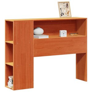 vidaXL Tête de lit avec rangement cire marron 75 cm bois massif de pin