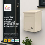 Boîte à colis moyenne 1 porte Beige à accès frontal Acier galvanisé SMART PARCEL BOX™