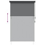 vidaXL Store enrouleur Gris clair 180 x 250 cm Tissu et Aluminium