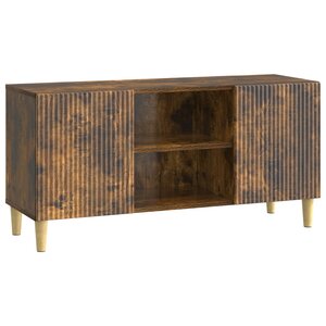 vidaXL Meuble TV 102 x 34 5 x 50 cm Chêne fumé Bois d'ingénierie