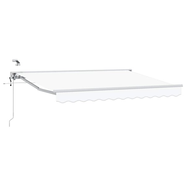 vidaXL Auvent rétractable électrique Blanc 3 5 x 2 5 m