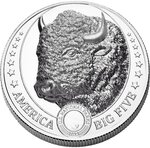 Pièce de monnaie en Argent 2 Dollars g 31.1 (1 oz) Millésime 2023 America Big Five BUFFALO