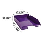 Corbeille À Courrier Combo Midi Iderama - Violet Brillant - X 6 - Exacompta
