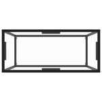 vidaXL Table console Transparent 80x35x75 cm Verre trempé