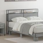 vidaXL Tête de lit de rangement Sonoma gris 150 cm Bois d'ingénierie