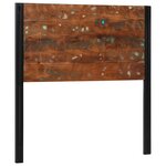 vidaXL Tête de lit 100 cm bois massif récupéré et fer
