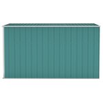 vidaXL Abri de jardin mural Vert 118x288x178 cm Acier galvanisé