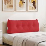 vidaXL Coussin de Dos Rouge 120 x 24 x 50 cm tissu