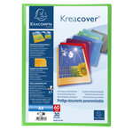 Protège-documents En Polypropylène Semi Rigide Kreacover® Opaque 60 Vues - A4 - Couleurs Assorties - X 12 - Exacompta