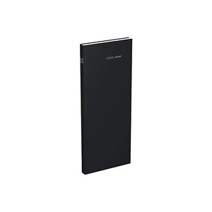 Agenda journalier Long 14 x 35 cm 1 jour / page Euros Cents Noir LECAS