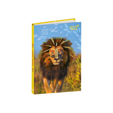 Agenda scolaire 2020-2021 - 17x12 cm - multilingue - funny lion