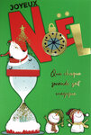 61-5838 Carte Joyeux Noël avec enveloppe blanche 12x17 5cm