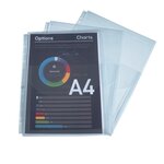 Sachet De 10 Pochettes À Soufflet Avec Rabat - Polypropylène 20/100e - A4 - Cristal - X 5 - Exacompta