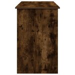 vidaXL Bureau chêne fumé 102x50x75 cm bois d'ingénierie