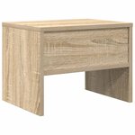 vidaXL Table de chevet chêne sonoma 40x30x30 cm Bois d'ingénierie