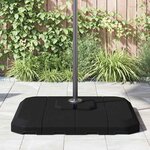 vidaXL Ensemble de base de parasol cantilever 4 Pièces Noir