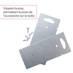 Pied latéral à sceller Gris anthracite RAL 7016 M