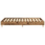 vidaXL Cadre de lit sans matelas vieux bois 135x190 cm bois ingénierie