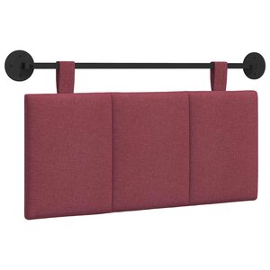 vidaXL Tête de lit suspendue Bordeaux Tissu