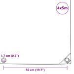 vidaXL Bâche 650 g / m² 4 x 5 m Bleu