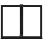 vidaXL Pieds de table à manger en T  2 pièces  noir  100 x 35 x (72-73) cm  acier
