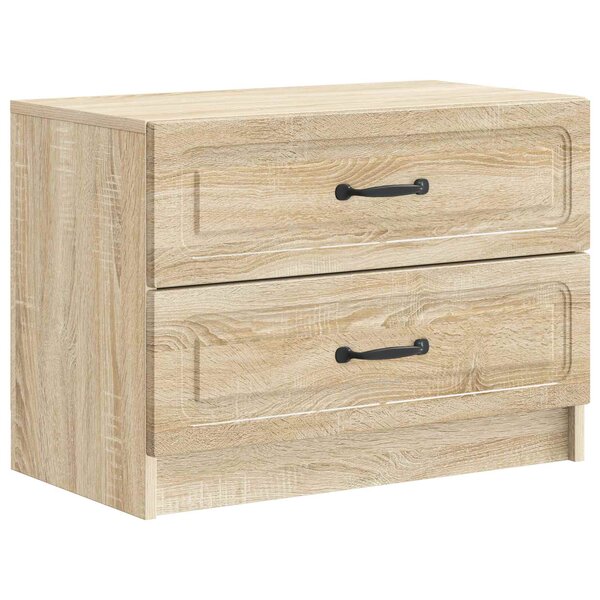 vidaXL Cabinet de chevet avec tiroir Chêne Sonoma 62 x 34 5 x 44 5 cm