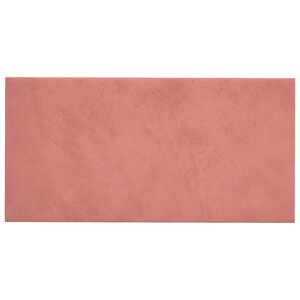 vidaXL Tête de lit murale 12 pc Rose Velours
