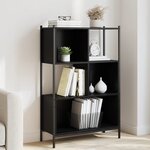vidaXL Bibliothèque noir 72x28x109 cm bois d'ingénierie