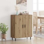 vidaXL Buffet Chêne artisanal 69 5 x 34 x 90 cm Bois d'ingénierie