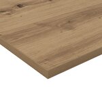 vidaXL Planche d'étagère à livres 4 Pièces Marron 100 x 40 x 1.5cm