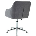 vidaXL Chaises pivotantes à manger lot de 4 gris clair tissu
