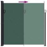 vidaXL Auvent latéral rétractable vert foncé 200x500 cm