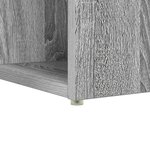 vidaXL Bureau d'écriture Gris Sonoma Bois d'ingénierie  laminate Medium