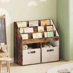 vidaXL Bibliothèque pour enfants Chêne fumé 72 5 x 29 5 x 69 cm