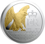 Monnaie QUEEN'S BEAST Gilded Set 5x1 Oz Argent 5 Pounds Pitcairn Islands 2026 (PRÉCOMMANDE)
