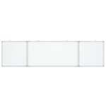 Tableau magnétique panneau écriture école maison bureau pliable 200 x 50 x 1 7 cm aluminium 02_0045529