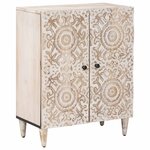 vidaXL Buffet de Rangement Blanc 60 x 33 5 x 75 cm