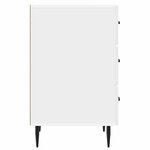 vidaXL Cabinet de chevet avec tiroir Blanc brillant 43 x 41 x 66 5 cm