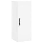 vidaXL Buffet haut Blanc 34 5x34x180 cm Bois d'ingénierie