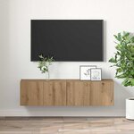 vidaXL Meuble TV 2 Pièces Marron 60 x 30 x 30 cm Bois d'ingénierie