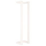 vidaXL Porte-serviette Blanc 23x18x90 cm Bois de pin massif