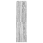 vidaXL Étagère à chaussures sonoma gris 60x25x100 cm bois ingénierie