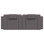 vidaXL Coussin de tête de lit gris 140 cm similicuir