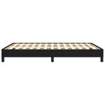 vidaXL Cadre de lit sans matelas noir 140x190 cm tissu
