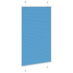 vidaXL Store plissé bleu 80x150 cm largeur du tissu 79 4 cm polyester