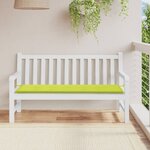 vidaXL Coussin de banc de jardin vert brillant 150x50x3cm tissu oxford