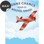 Carte départ bonne chance pour ce nouvel envol - draeger paris