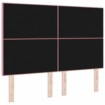 vidaXL Tête de lit avec tête de lit Rose 144 cm Cuir synthétique