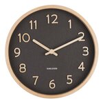 Horloge ronde en bois pure  22 cm