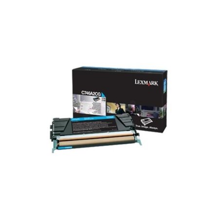 Toner laser cyan lexmark corporate pour imprimante laser - capacité 7000 pages lexmark